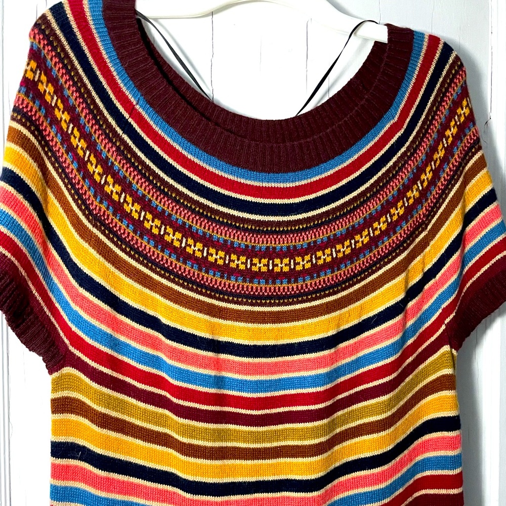 Tommy Hilfiger Sweater Dress Short Sleeve Size Large